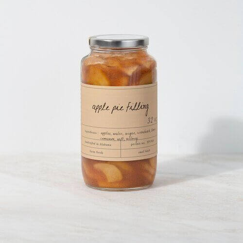Apple pie filling, $20, from Stone Hollow Farmstead Apple pie filling, $20, from Stone Hollow Farmstead