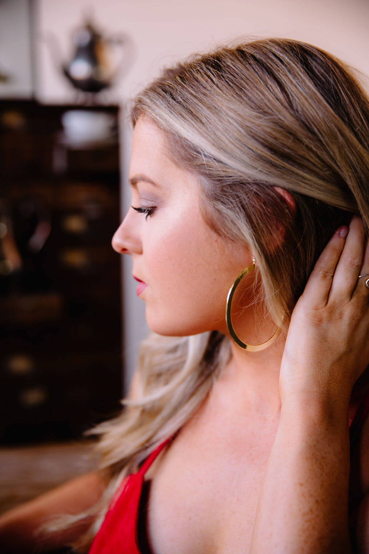 Every gal needs a pair of gold hoops.