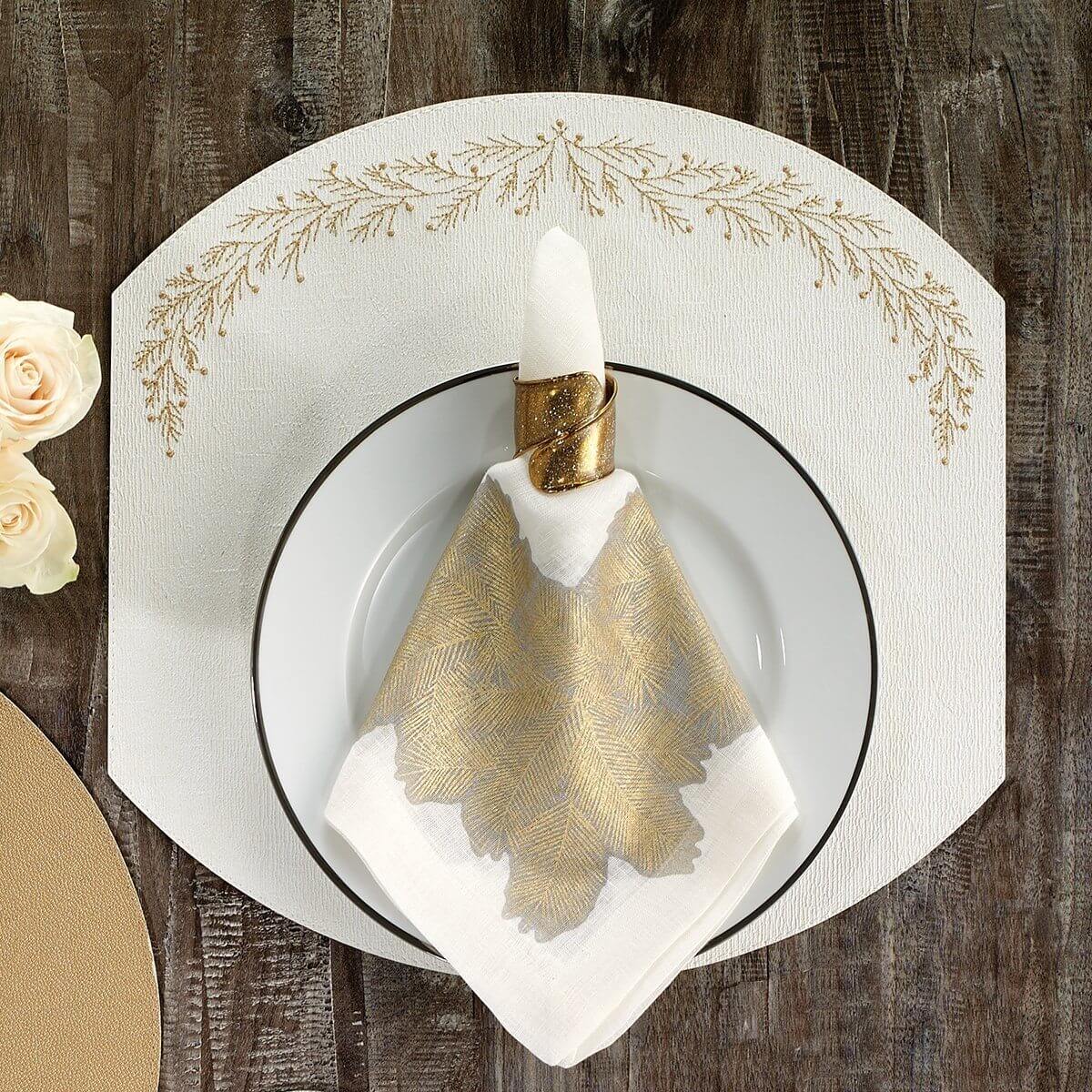 Set of four linens, $90, at Babcock Gifts Set of four linens at Babcock Gifts