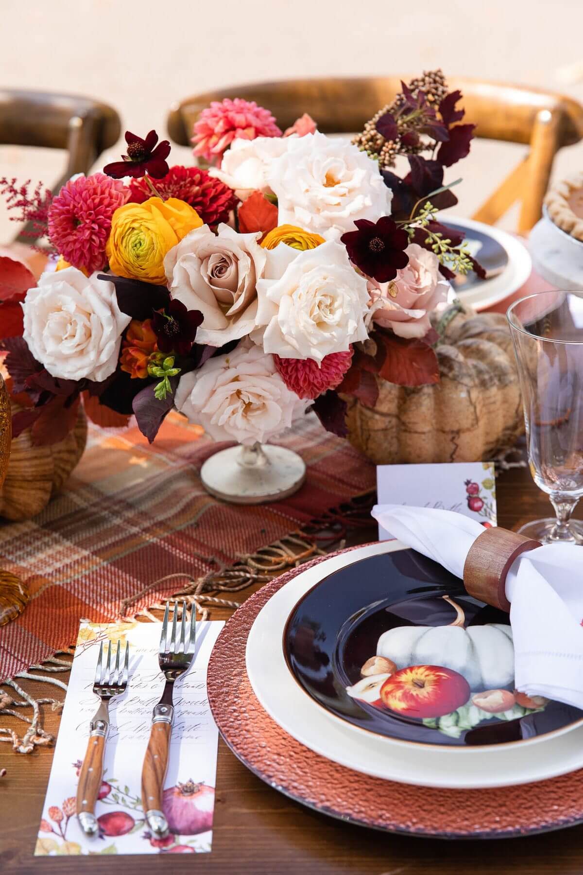 Floral centerpiece- fall table