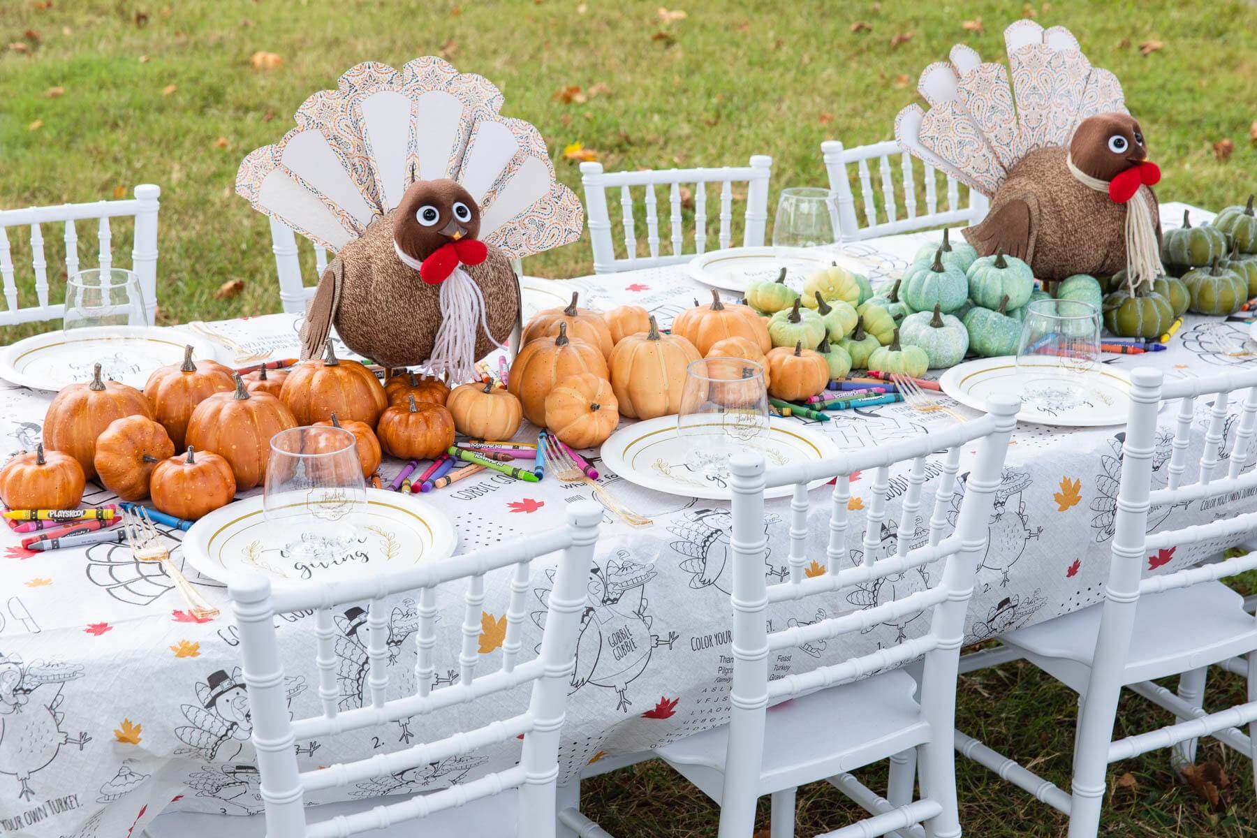Ombre look- fall table