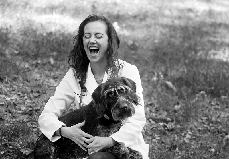 How precious is Freya? Caroline Smith and her dog, Freya