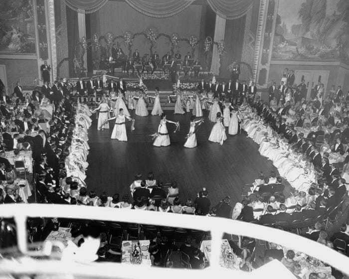 A ball at the Waldorf Astoria in New York City