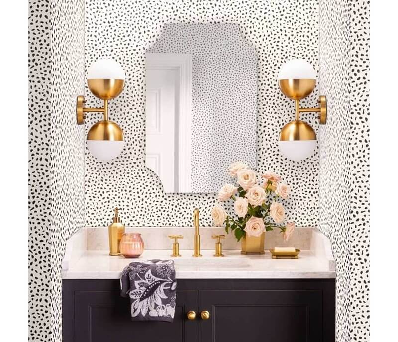 Devine Color Speckled Dot Peel & Stick Wallpaper in Black, $24.99 at Target. Wallpaper- Favorite Hacks from Target