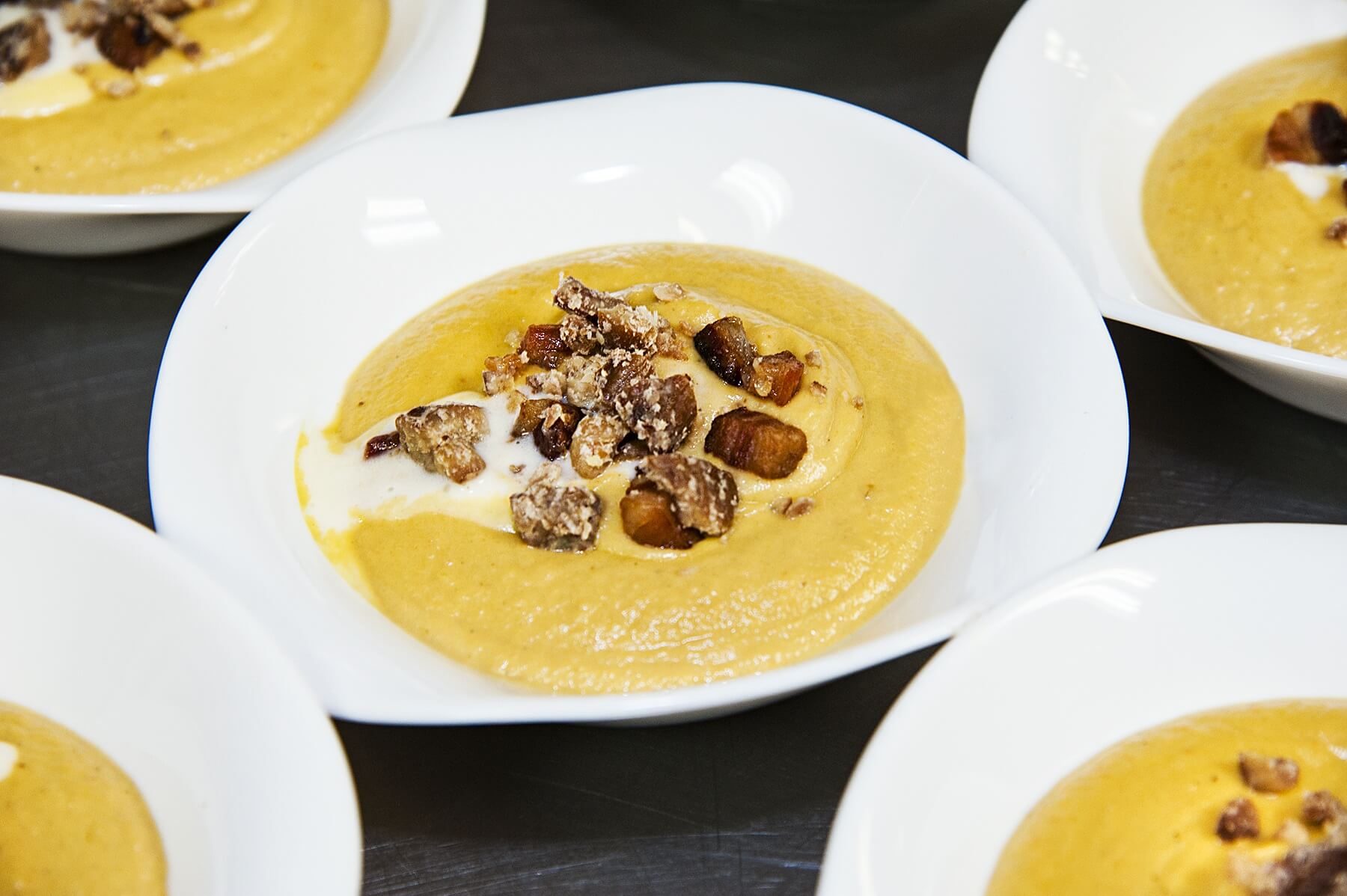 Pumpkin Chestnut Soup from Brasserie Provence and owner Guy Genoud | Image: Stacy Duncan Fall pumpkin recipe - Brasserie Provence