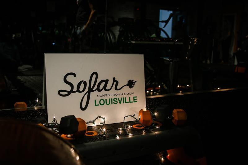 Regarding her own experience with Sofar Sounds, Jayme tells us, "I was totally captivated by this experience because I’ve always been one to go to shows and festivals but never had that full attention from everyone there. That’s why I fell in love with it.” Sofar Louisville sign