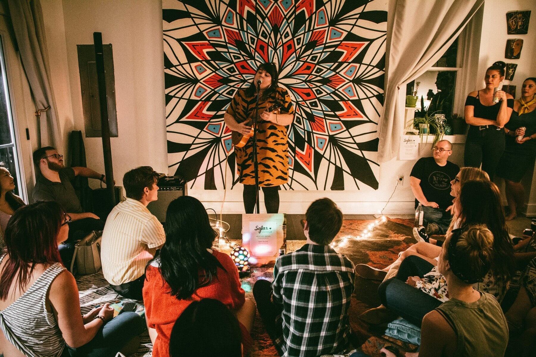 You never know who you might see at a Sofar event. In the past, attendees have lucked into secret sets by Ed Sheeran, Billie Eilish and Hozier. Sofar Louisville performer
