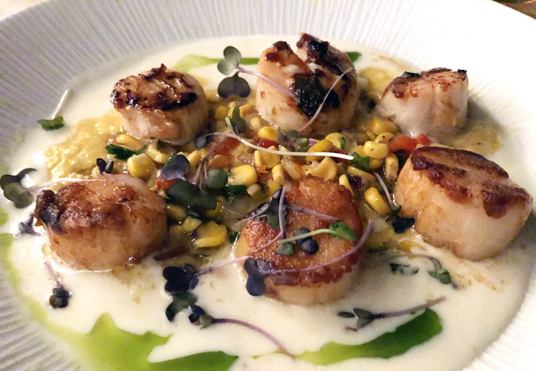 scallops at atardi