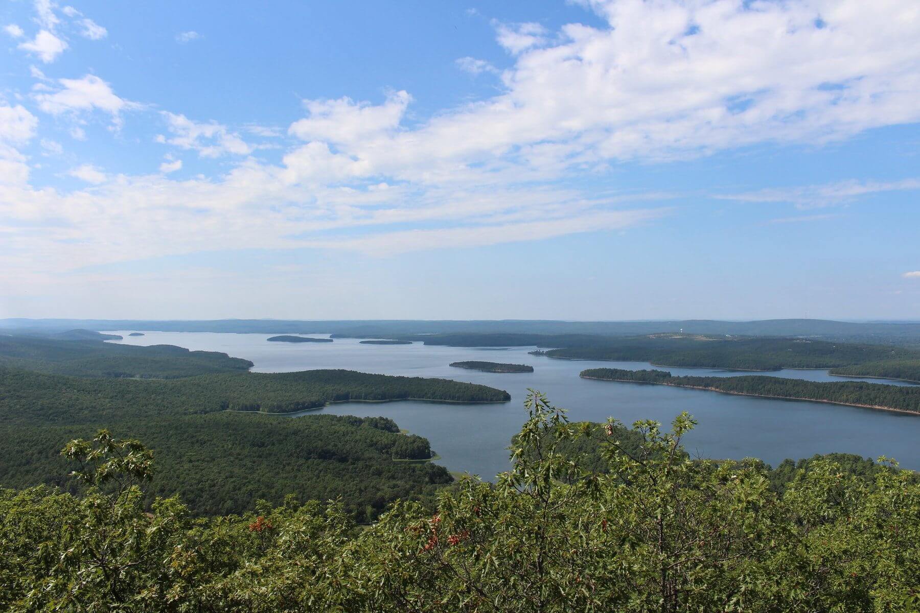 views from Pinnacle Mountain in Little Rock, Arkansas