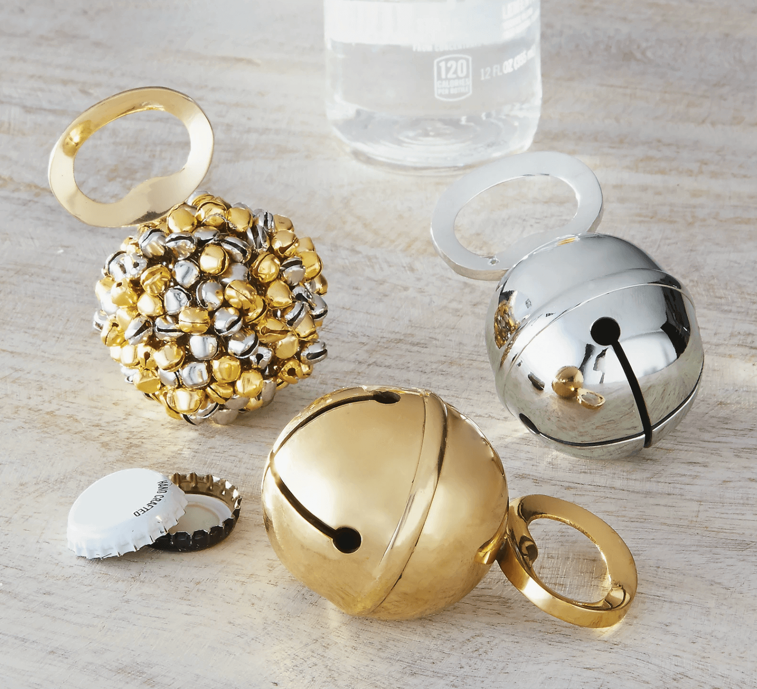 Jingle bell bottle openers, $15 each, from Lamb's Ears | Image: Lamb's Ears Birmingham holiday gift guide: Jingle bell bottle opener from Lamb's Ears