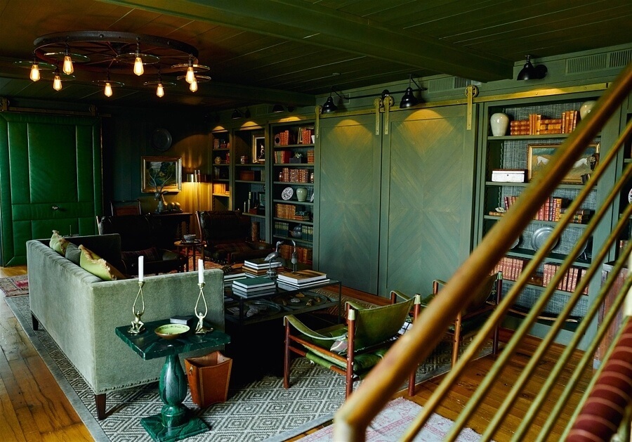 The library at Ashbourne Farms