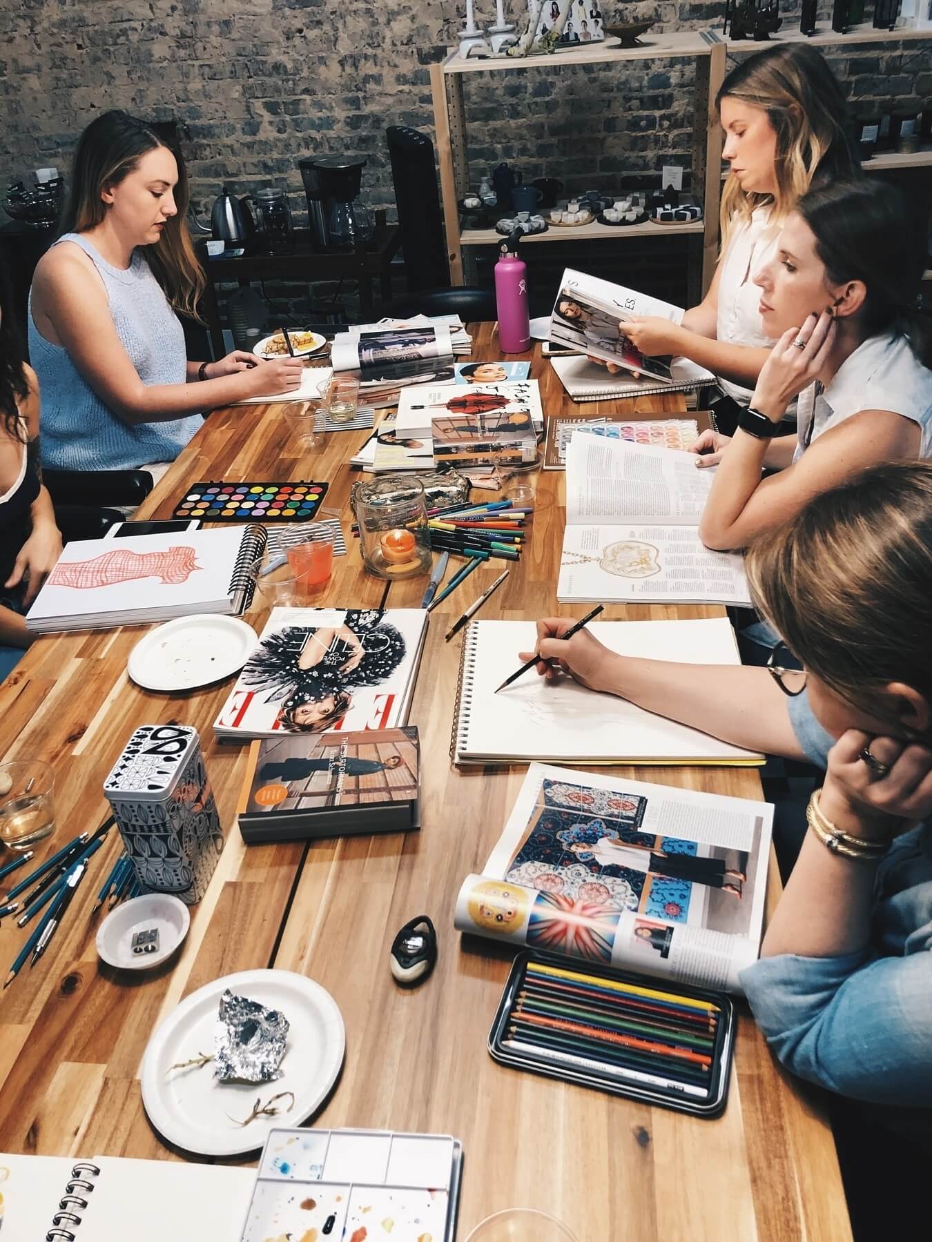 Drawing night at Trove Design Shop