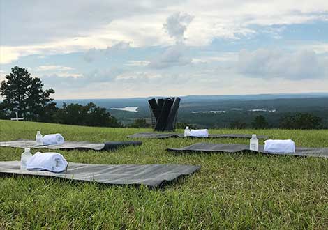 Yoga on the Mountain | Image: Pursell Farms Yoga on the Mountain