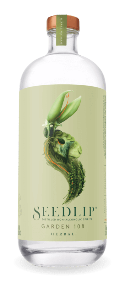 Seedlip is a zero-alcohol distilled beverage. It's available in a variety of flavors. Seedlip zero-alcohol distilled beverage- mocktails