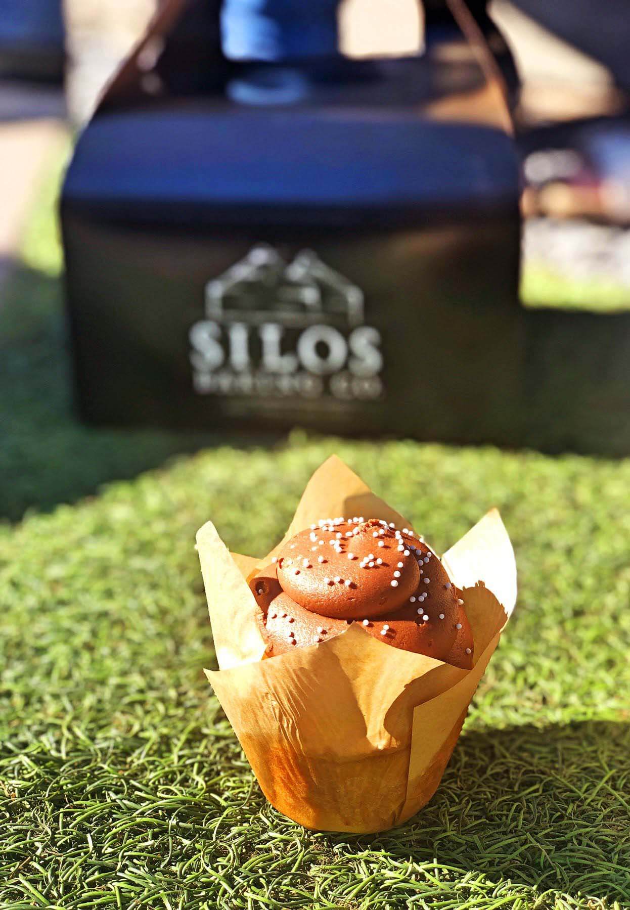 Silos Baking Co. cupcake at the Silo District's Magnolia Market