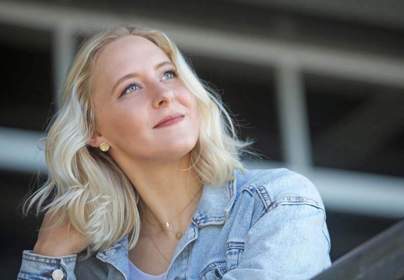 Human trafficking survivor Lexie Smith photographed at The Belonging by Leila Grossman