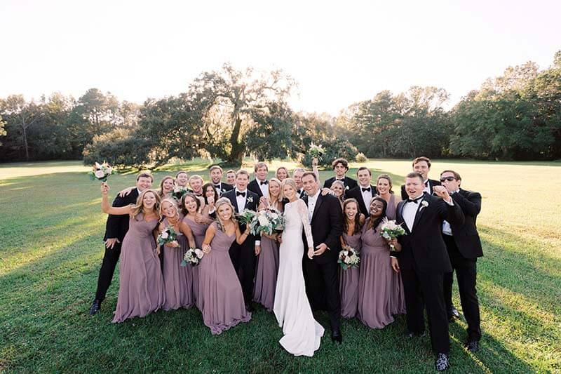 Aislinn wanted her bouquet and her bridesmaids' bouquets to be full of fall colors. They certainly pop in these fun pictures. The Cokers and their bridal party