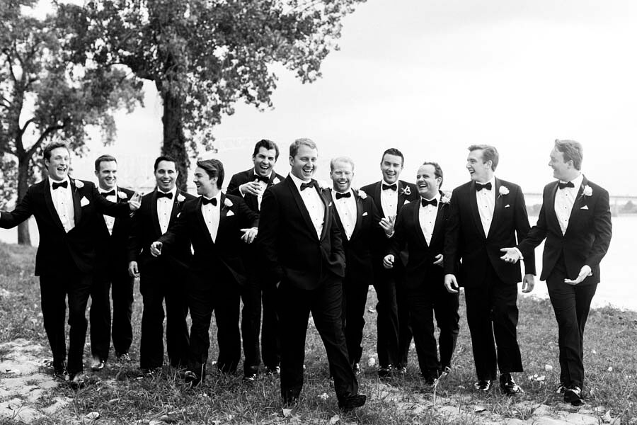 groom with groomsmen