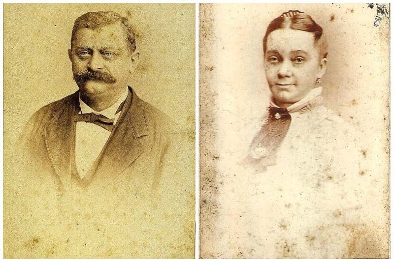 Portraits of Charles and Louisa Nelson from the Prohibition movement