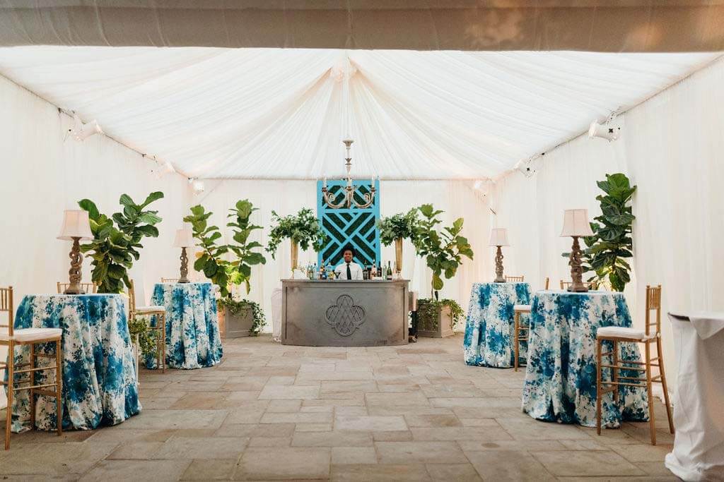 blue and green receptions decor for wedding trends in 2020