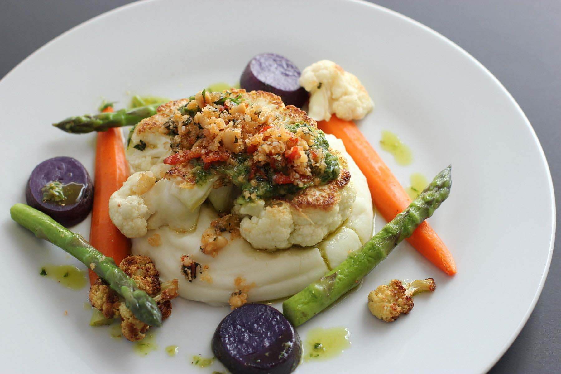 vegan-friendly dish at wedding reception