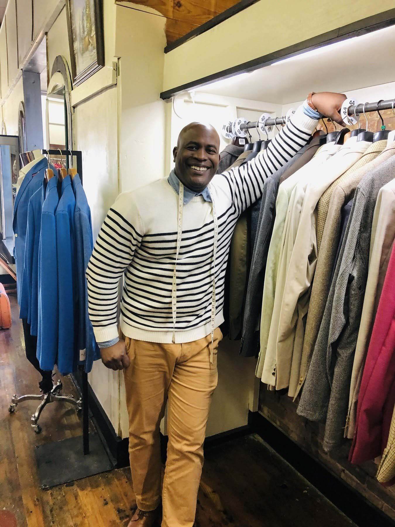 Tres Washington, owner of Tres' Fine Clothing