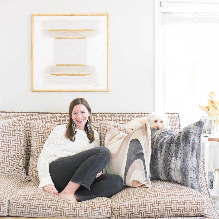 Whitney Kelly with Piper Collection pillows