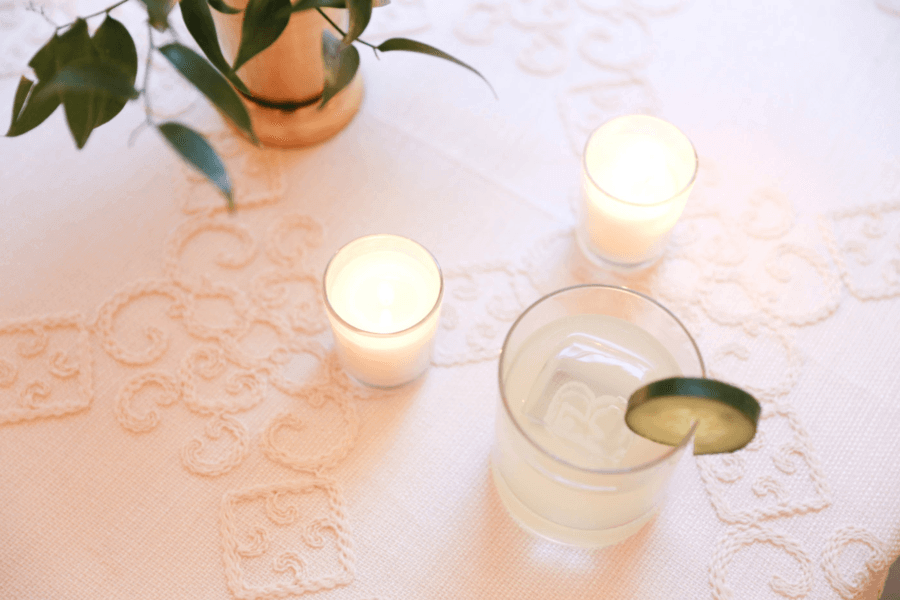 Look closely, and you'll see the "B"-carved ice cube in this craft cucumber cooler served at a recent Belle Meade Country Club wedding in Nashville. The bride and groom renamed the drink "The McBreeze" Image: Mary Rosenbaum Cucumber Cooler renames the McBreeze at a recent wedding