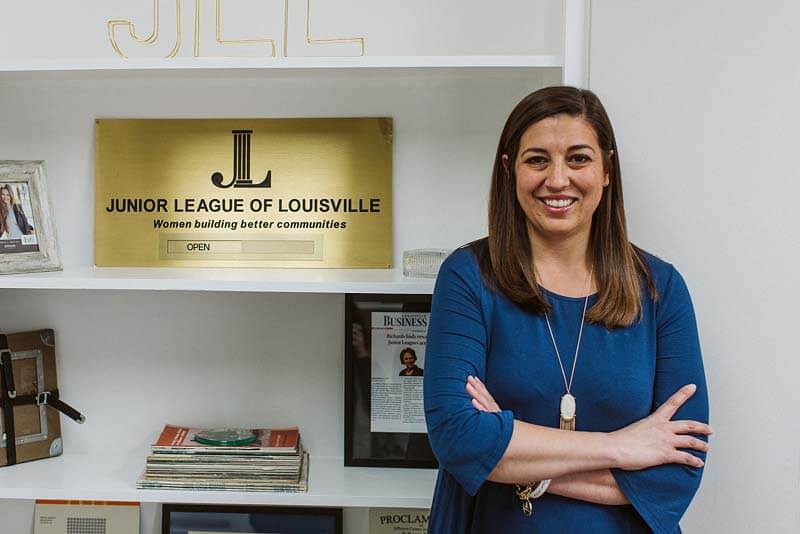 Jessica Dunleavy of the Junior League of Louisville, February 2020 FACE of Louisville | Image: Gretchen Bell Photography Jessica Dunleavy, President of Junior League of Louisville