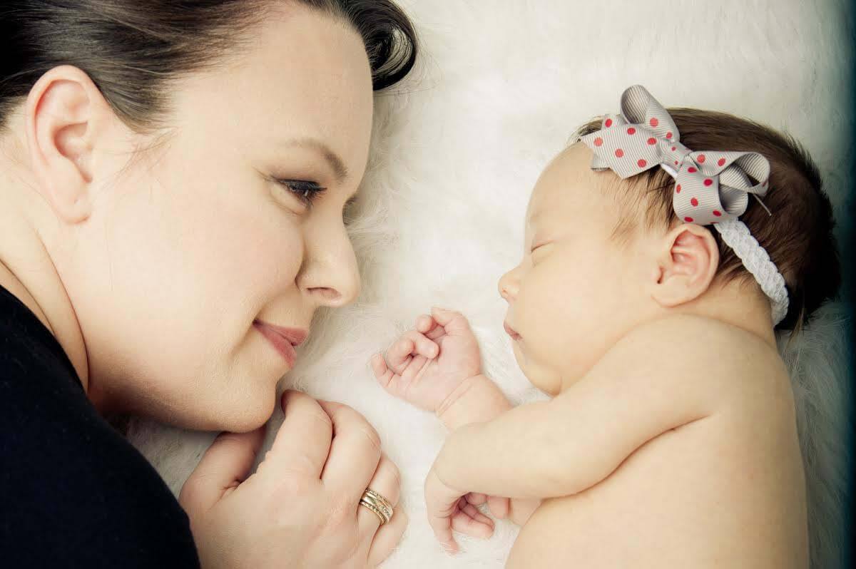 Jenna and her daughter Gray — SB parenting tips
