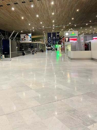 An empty Charles de Gaulle airport — coronavirus COVID-19