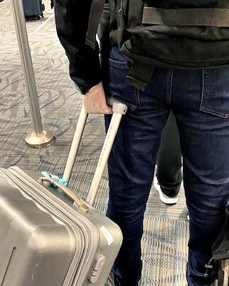 latex gloves while flying