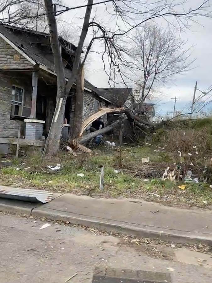 Nashville tornado damage