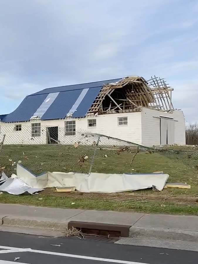 Nashville tornado damage