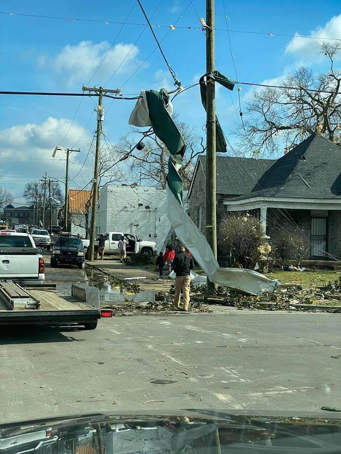 North Nashville tornado damage