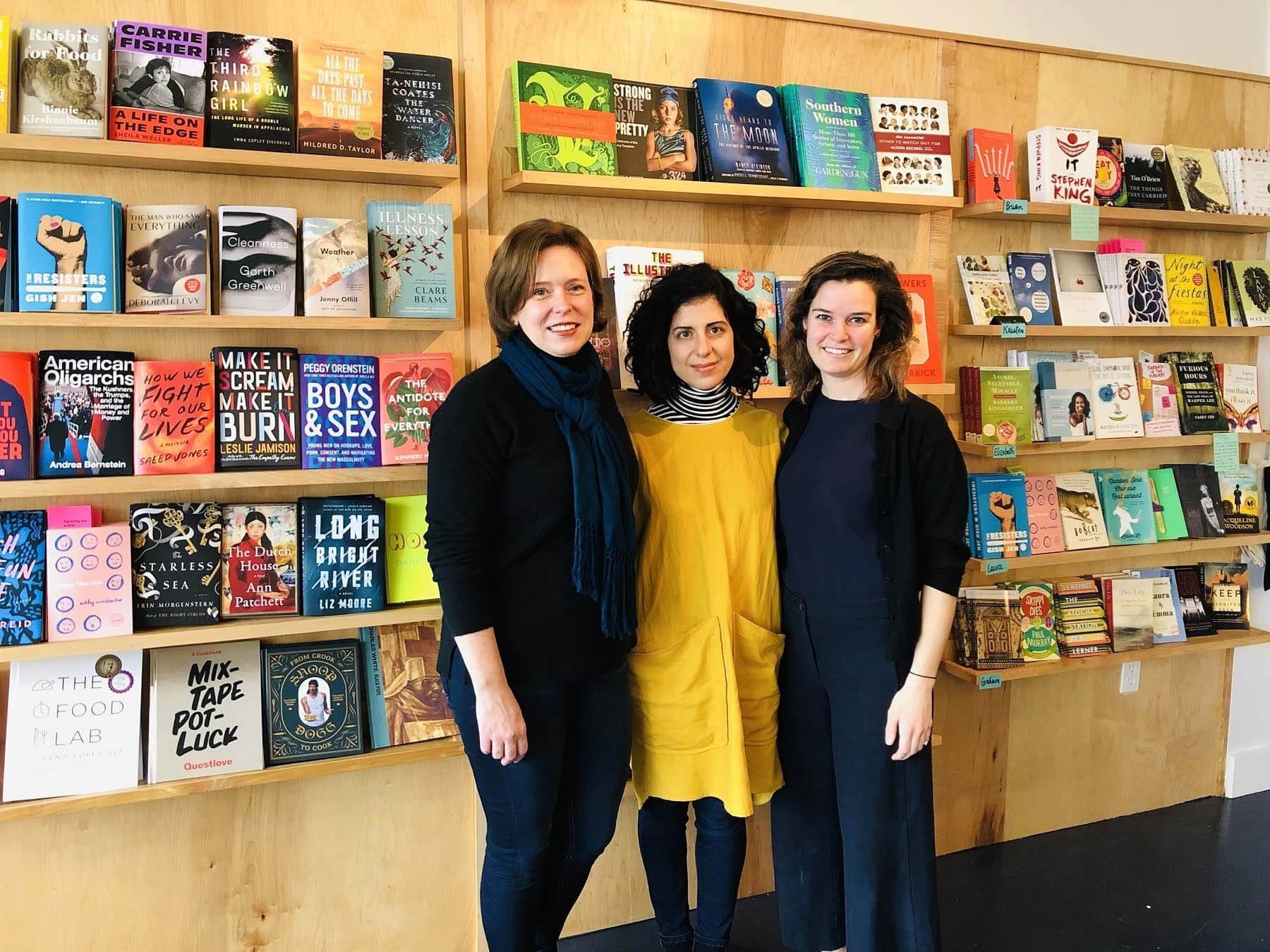 Thank You Books co-owners Elizabeth Goodrich, Kristen Iskandrian and Laura Lilly Cotten want their store to be a hub for Birmingham’s literary community. Image: Javacia Harris Bowser Co-owners of Birmingham bookstore