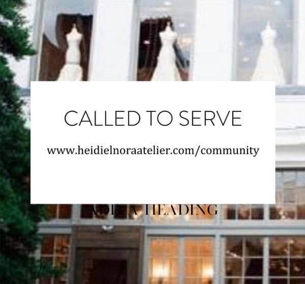 Called to serve message for Heidi Elnora Atelier