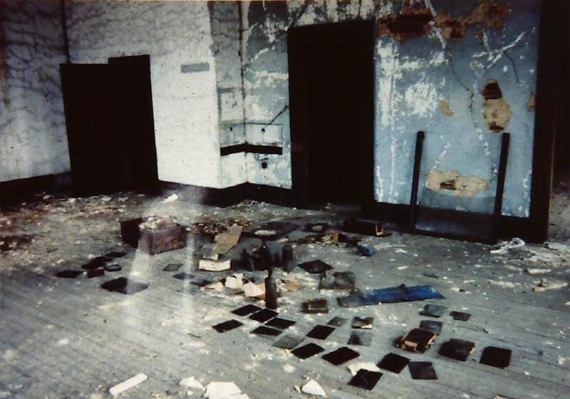 Sealed-off darkroom at Southern Engine and Boiler Works