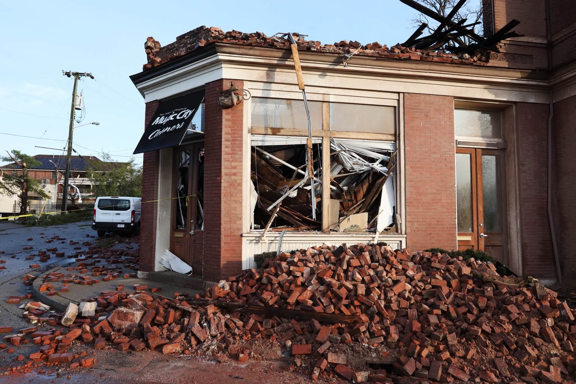 Nashville tornado damage in Germantown