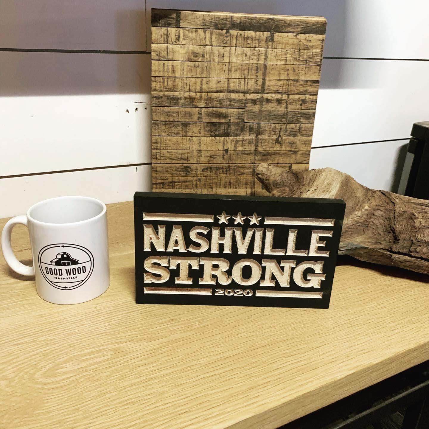 nashville strong desk sign