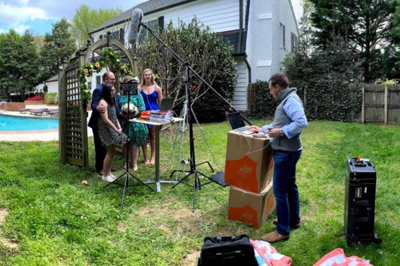 Beth's backyard wedding