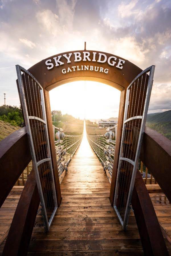 Soar above the Great Smoky Mountains at Gatlinburg’s SkyLift Park. Skybridge Gatlinburg