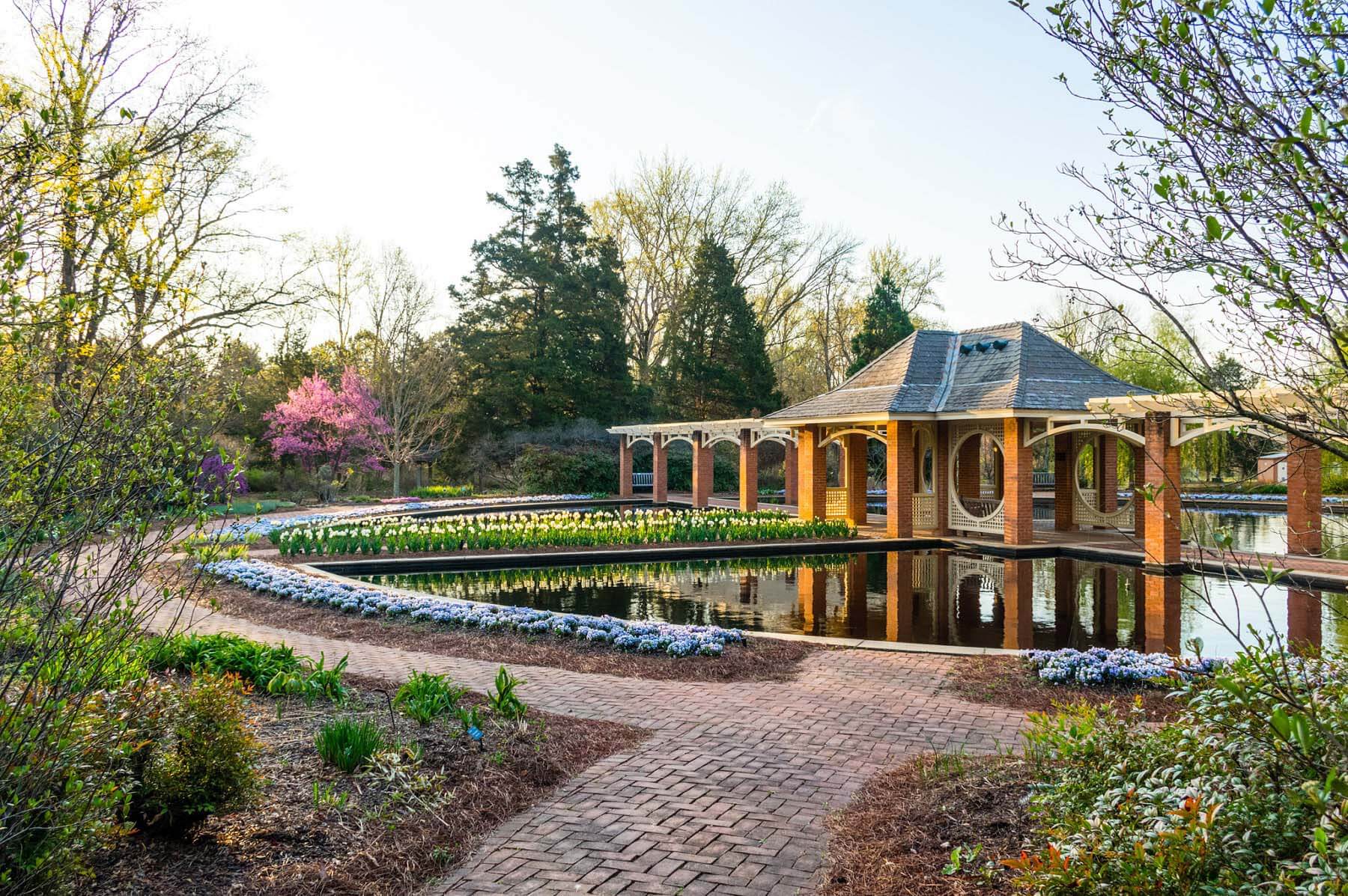 Take in the beautiful scenery and visit the nation's largest open-air butterfly house at Huntsville Botanical Garden. Huntsville Botanical Garden