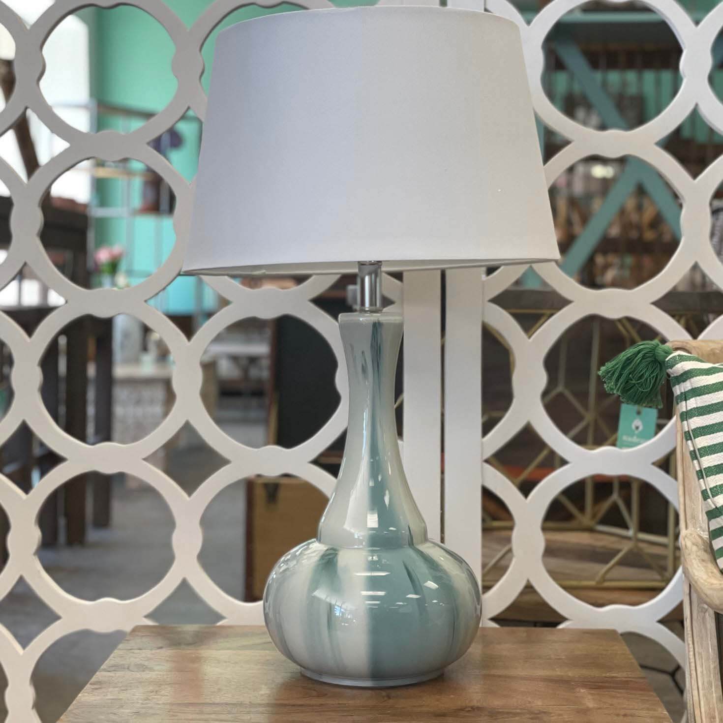 Table lamp, $108, at Nadeau Memphis | Image: Nadeau Memphis Memphis FINDS April: Nadeau Memphis lamp