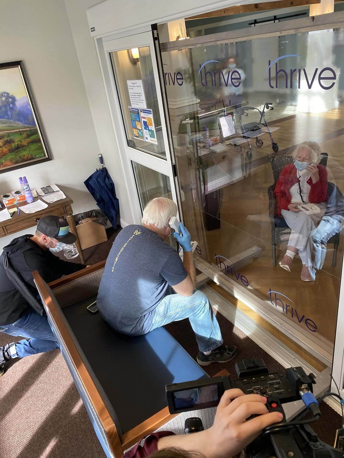 Thrive resident and family member