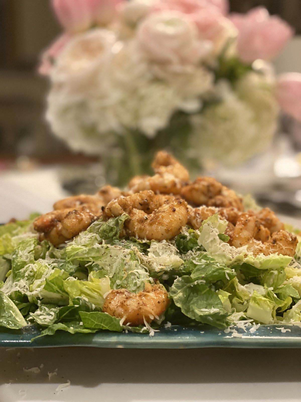 Cajun Shrimp Caesar Salad Recipe