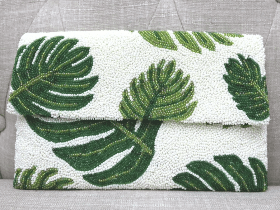 Beaded clutch, $129.99, from Pants Store | Image: Pants Store Beaded clutch from Pants Store