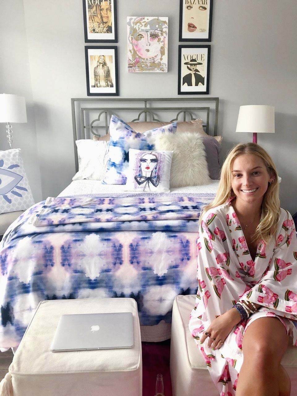 Student in UNC-Chapel Hill dorm room