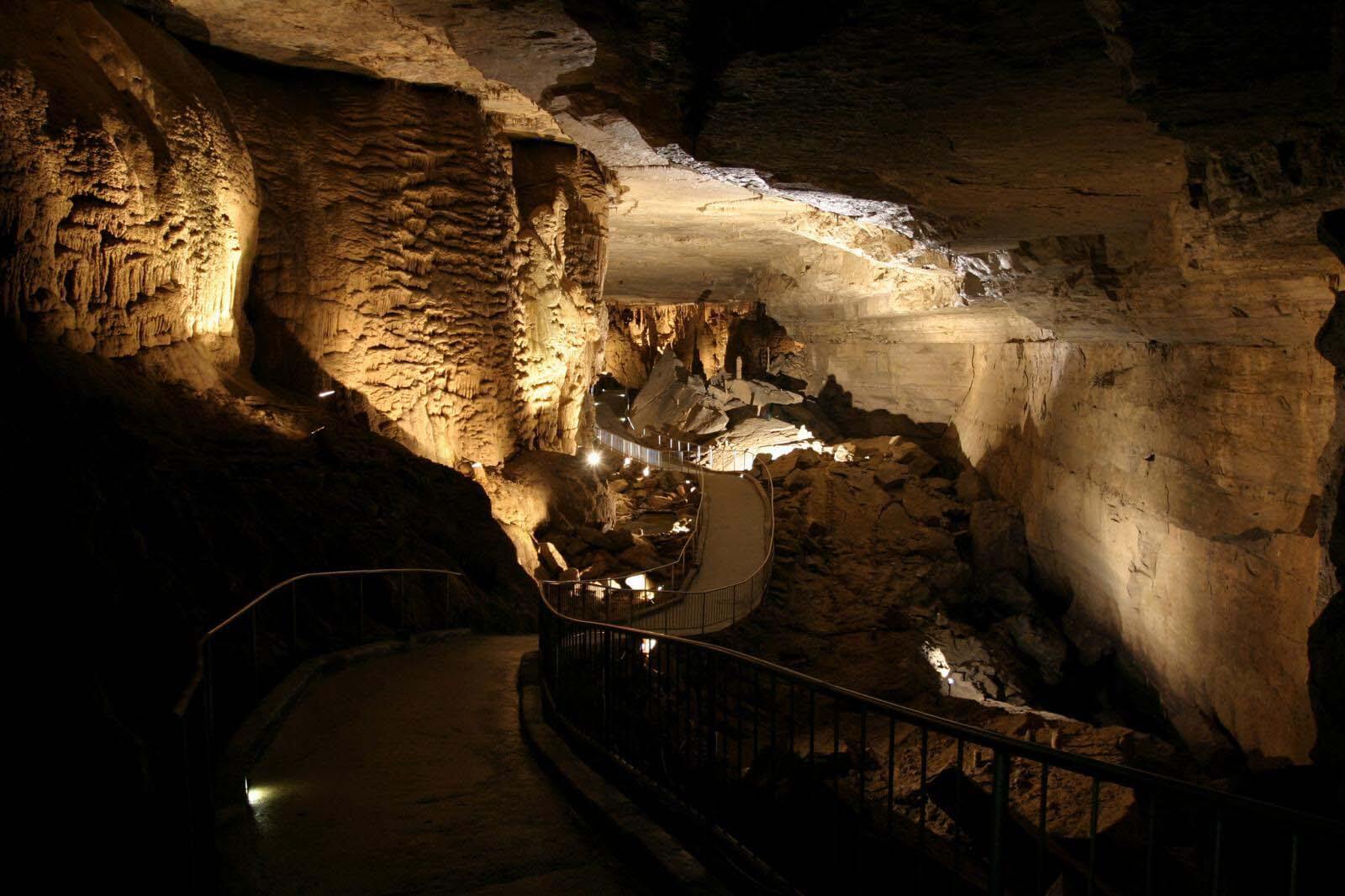 Human habitation can be traced back 8,000 years at Cathedral Caverns. Image: Alabama State Parks Cathedral Caverns State Park in North Alabama