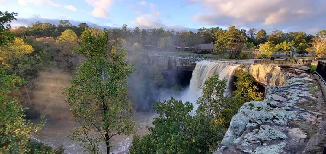 In addition to the views, Noccalula Falls Park also offers a pioneer village, a war memorial and museum, botanical gardens, hiking trails and more. Noccalula Falls